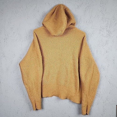 Lucky Brand Hoodie Womens Large Tan Beige Knit Outdoor Active Casual Hike Demure - Picture 6 of 6