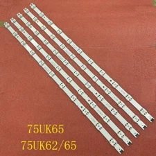LED Strips(5) For LG 75UM7570PUD 75UM6970PUB 75UK6570PUB 75UK6190PUB 75UM7600PLB