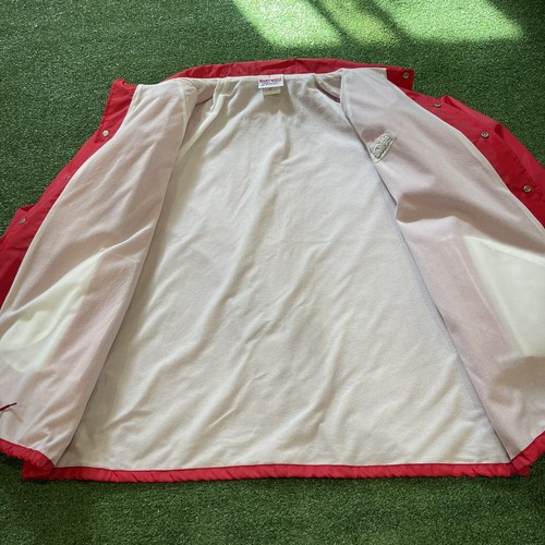 Vintage 80s 90s Coca-Cola Jacket 2XL Red Snap Nylon Hartwell Mens - Made In USA - Picture 11 of 16