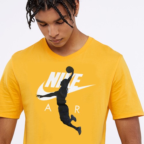 yellow nike air shirt