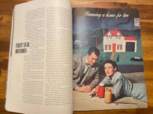 The Bride’s Reference Book Magazine 1951, Vol. 6, No. 1 Vintage Wedding Planning - Picture 3 of 9