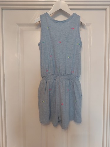 MUST-HAVE Girl's Age 8 Light Blue Star Pattern Sleeveless Playsuit by GAP KIDS - Picture 2 of 3