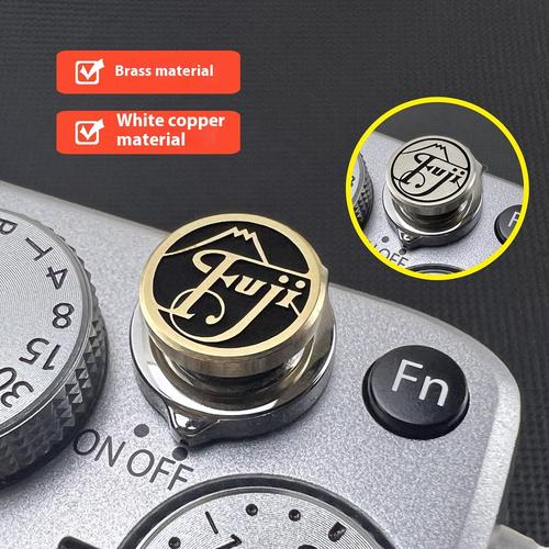 Shutter Button Hot Shoe Cover brass Suitable for Fuji, Nikon, Leica, Canon - Picture 1 of 35