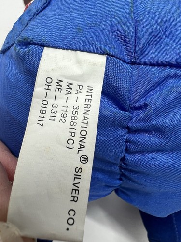 1993 International Silver Co. Western Nylon Cowboy Santa Stuffed Plush 9 Inch - Picture 9 of 10