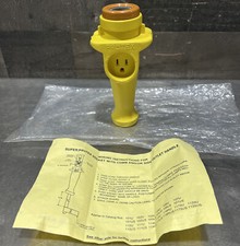 NOS SURPLUS DANIEL WOODHEAD SUPER-PROTEX LIGHT HANDLE SOCKET W/OUTLET