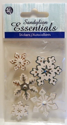 SANDYLION: Snowflakes 3D Stickers (NEW) - Picture 1 of 2