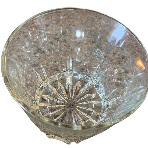 Vintage Princess House Ice Bucket, Wine Champagne Chiller Etched Crystal 7"x7" - Picture 6 of 8