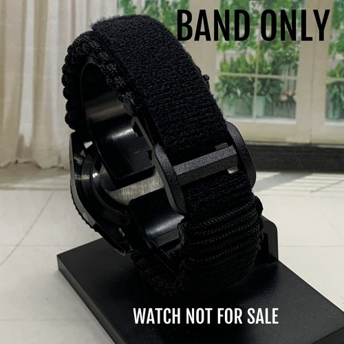 20 22mm Black Thin Adjustable Paracord Survival Watch Band Seiko SEE OTHERS - Picture 3 of 9