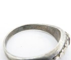 925 Sterling Silver  Vintage Thin Circle Pattern Band Ring Sz 6.5  RG3724 — photo 6