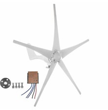 1200W  Wind Turbine Generator Kit with DC 12V MPPT Charge Controller 5 Blades