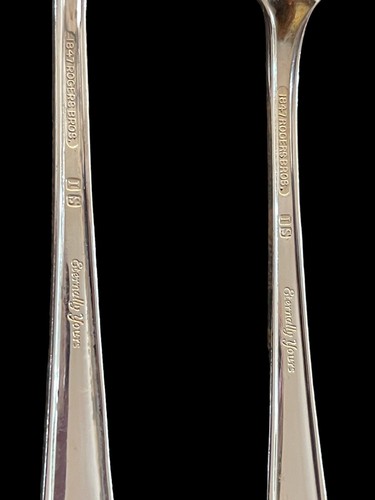 1847 Rogers ETERNALLY YOURS Silverplate Flatware 4 Teaspoons - Picture 5 of 6