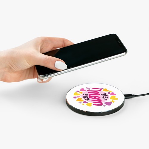 Best Mom Ever Wireless Charger for Mother's Day, Home Decor, Tech Gift, Desk - 第 1/4 張圖片