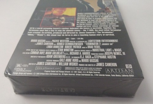 New Terminator 2 Judgment Day VHS 1999 Sealed Artisan Watermark Schwarzenegger - Picture 9 of 12