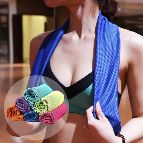 Thin Light Exercise Cooling Towel - Fast Dry Gym Sports Workout Yoga Running Jog - Picture 12 of 29