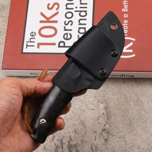 Coltello da caccia sopravvivenza fodero ABS lama Y-START D2 -15017K - Foto 8 di 21