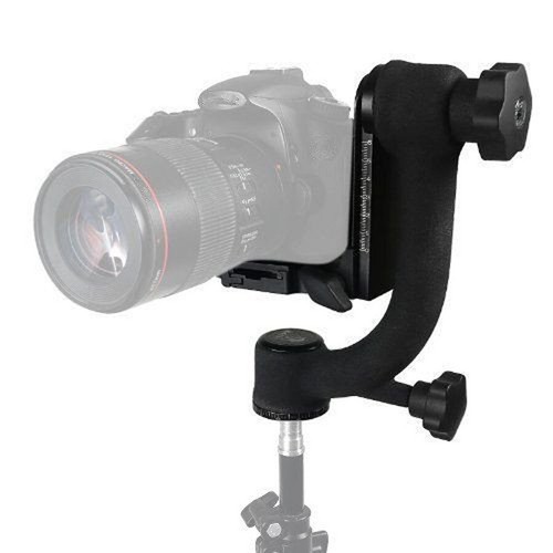 Piastra a sgancio rapido testa treppiede in lega di alluminio per fotocamera DSLR teleobiettivo - Foto 4 di 6