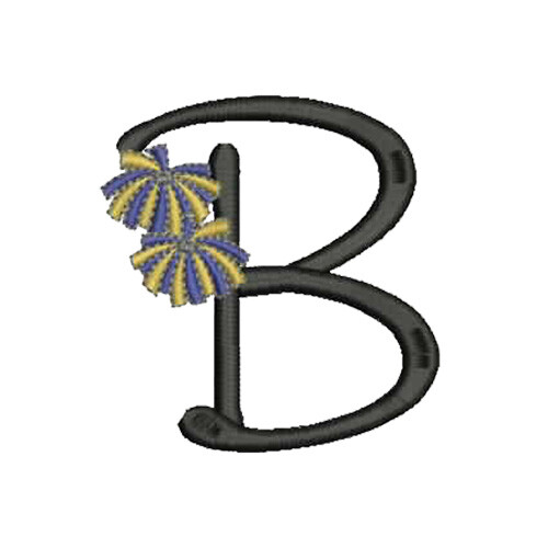 Embroidery Design Set - Cheer Alphabet(1) - 26 Designs - 9 Formats - USB Stick - Picture 4 of 11