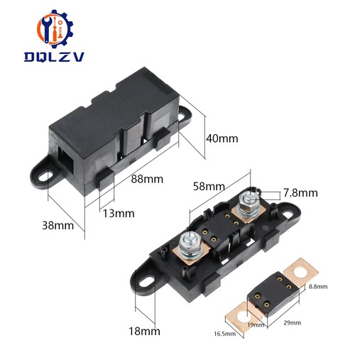 1PCS Auto Fuse Holder/Bolt-on Blade Fuse Holder Flat Type Fuse 200A 225A -500A - Picture 6 of 18