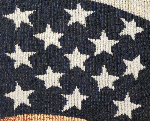 Set of 4 Tapestry Placemats,13"x19" PATRIOTIC, AMERICAN USA FLAG,STARS FRAME, HC - Picture 8 of 12