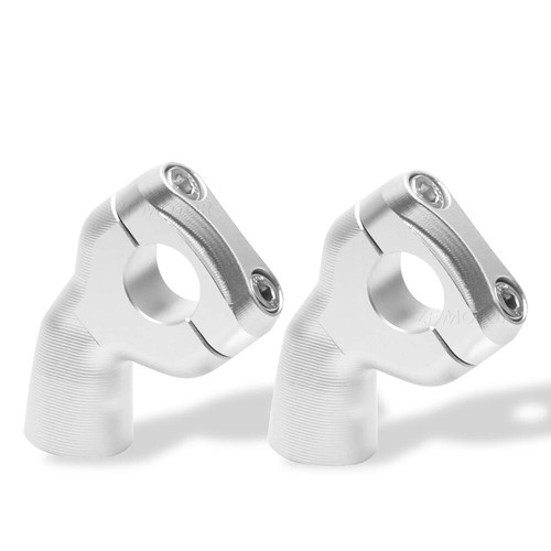 Black Speed Twin Handlebar Riser Clamps Adapter For Triumph Bobber T100 T120 - Picture 14 of 15