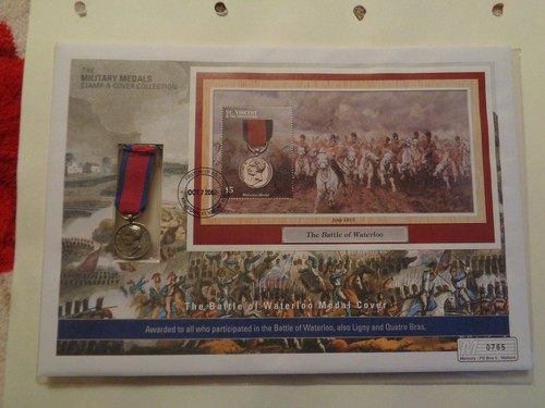 The Military Medals stamp and cover collection 2002The battle of Waterloo. MINT. - Picture 9 of 12