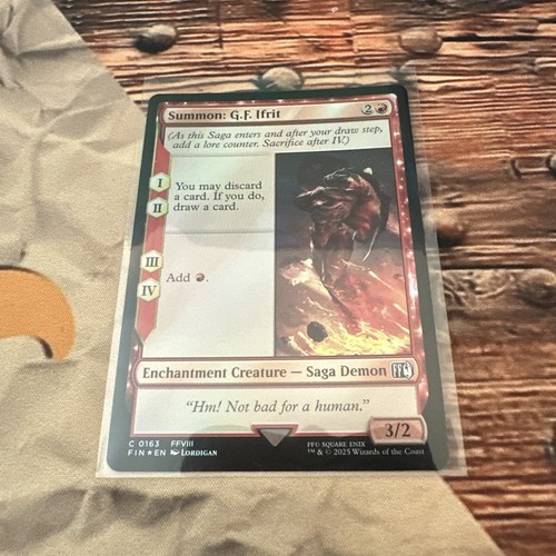 MTG Summon: G.F. Ifrit Final Fantasy Foil #0163 - Picture 1 of 3