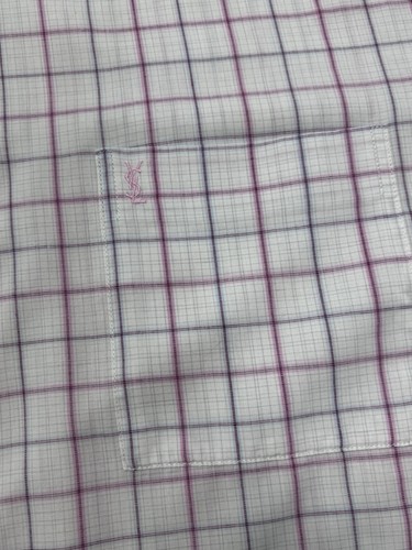 Yves Saint Laurent Check Shirt Short Sleeve XL - Picture 3 of 5
