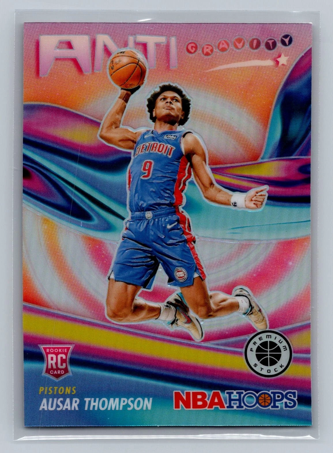 2023-24 Hoops Premium Stock Ausar Thompson Anti Gravity Silver Prizm Rookie #8