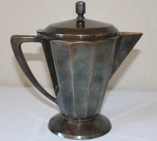 Antique Art Deco Silverplate Coffee Pot Art Krupp Berndorf Vintage 70cl