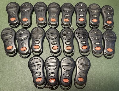 Lot 20 OEM Chrysler Dodge Jeep Keyless Entry Remote Fobs TRW Mixed FCC IDs