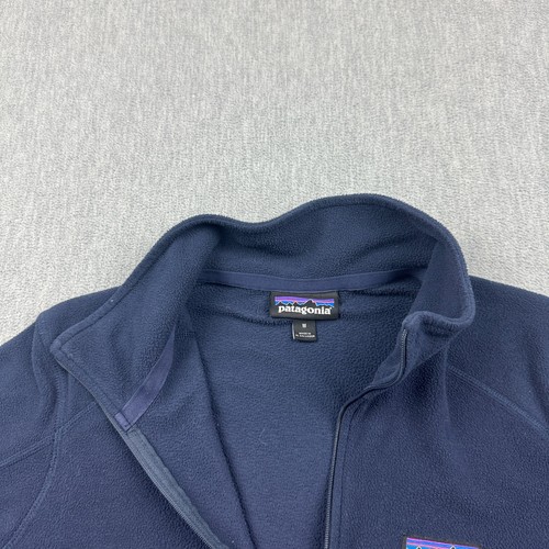 Patagonia Sweater Women Medium Blue Micro D 1/4 Zip Fleece Pullover Hiking 26278 - Picture 5 of 13