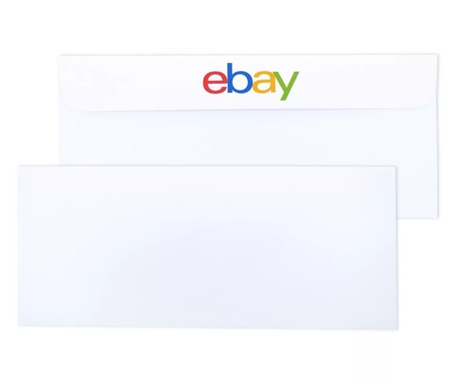 Lotto 100 buste aziendali eBay 4,5” x 9,5” #10 buccia e sigillo con tinta di sicurezza - Foto 3 di 5