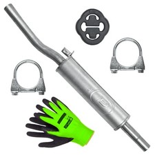 Mitteltopf Auspuff für Volkswagen Polo 2 86C Fließheck Kombi Coupe 1.0 1.3 85-92