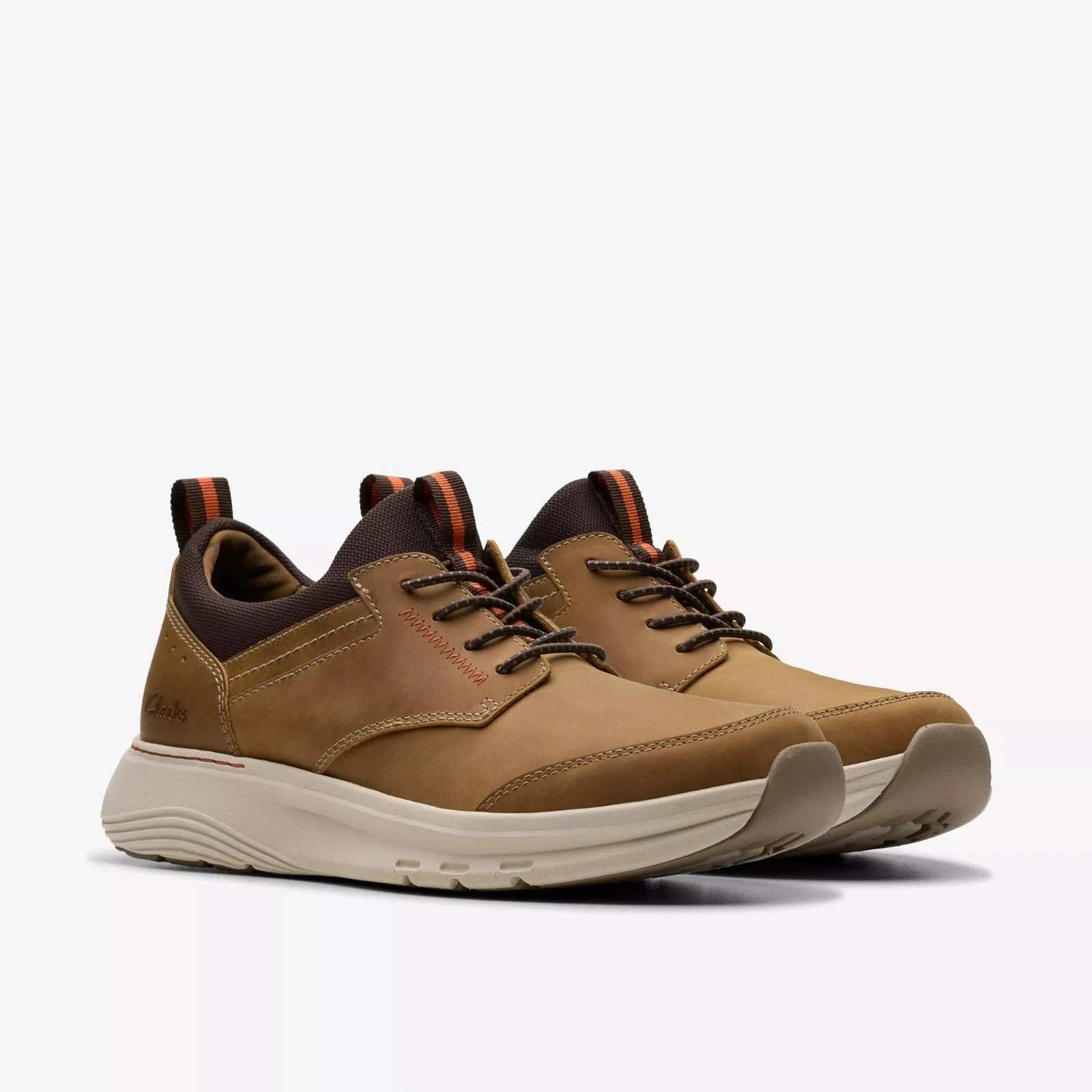 Clarks Mens Motion Trek EZ Dark Tan Lea - WideFit Cushioning UK 8,9,10 H