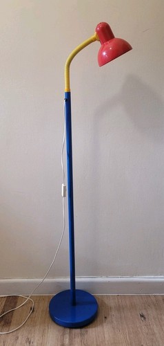 Post-Modern Vintage Metal Multi-Colour Memphis Style Adjust Floor Lamp - Picture 3 of 17