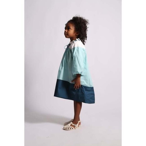 NWT Tia Cibani Pia Cinched Smock Dress Bay Mix Girl's Size 7/8 - Picture 2 of 16