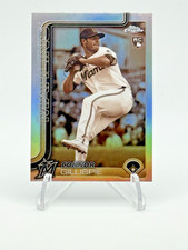 2025 Topps Chrome - Connor Gillispie RC #26 Sepia Refractor Marlins