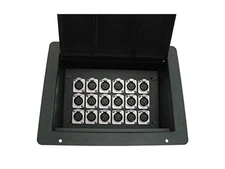 ProCraft Pro Audio Recessed Stage Pocket Floor Box 18 XLR Channels - Any Conf...