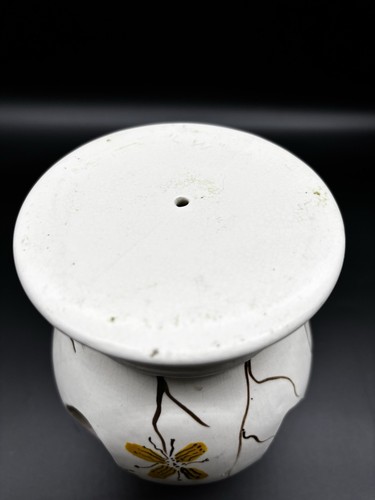 MCM Ceramic Yellow Floral Candle Holder - Picture 6 of 6