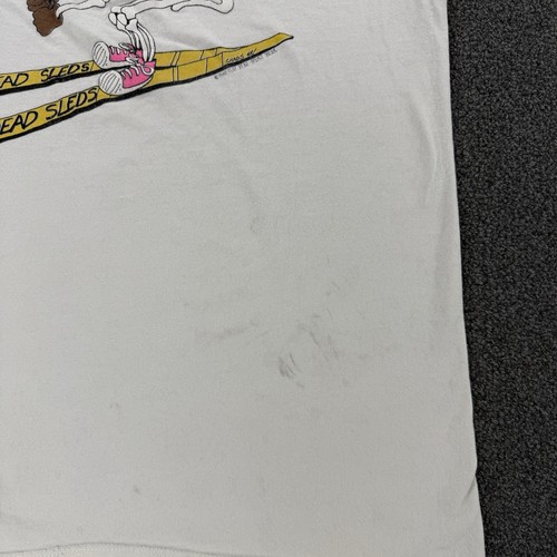 Vtg Grateful Dead T Shirt Ski Dead Breckenridge M White Made In USA Distressed - Picture 5 of 13