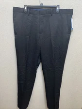Perry Ellis Portfolio Black Pants 38X30 NWT Slim Fit Stretch $95