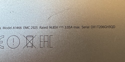 Apple MacBook A1466 13" Early 2015 Core i5 1.6ghz Dual Core 4GB DDR3 120GB SSD - Picture 6 of 6