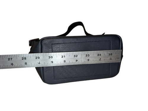 New Y2K Style Leather Demi Leather Shoulder Bag ILI New York Toronto Navy Mini  - Picture 9 of 12
