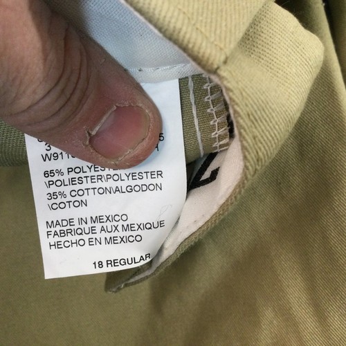 Dickies 774 Chino Work Pants Sz 18 Tan Beige Janitor Hospital Industrial - Picture 5 of 5