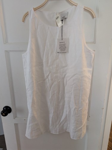 Reformation Jessi Leinenkleid weiß Mini Etuikleid Gr. 12 Neu! Anthropologie - Bild 3 von 5
