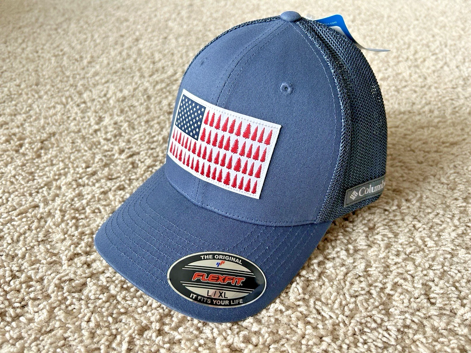 Columbia Mesh Tree Flag Flexfit Cap L/XL navy blue
Opens in a new window or tab