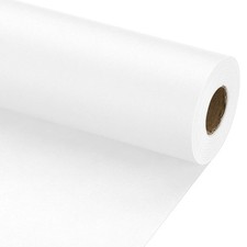 Wrapping Paper, 20" x 700"(59') 70 GSM Craft Paper Packing Paper White