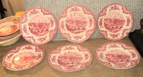 6 platos antiguos vintage de 6 1/4 de los castillos británicos antiguos de Johnson Bros Inglaterra - Imagen 1 de 5