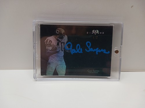 2015 Topps Diamond Football Gale Sayers Blue Auto 4/5 - Picture 13 of 13