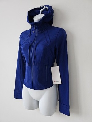 NWT LULULEMON Soft Nulu Define Cropped Hooded Jacket DSBU Deep Sea